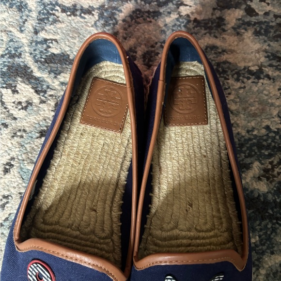 Tory Burch Navy Espadrilles with Anchor and Logo - Picture 5 of 6